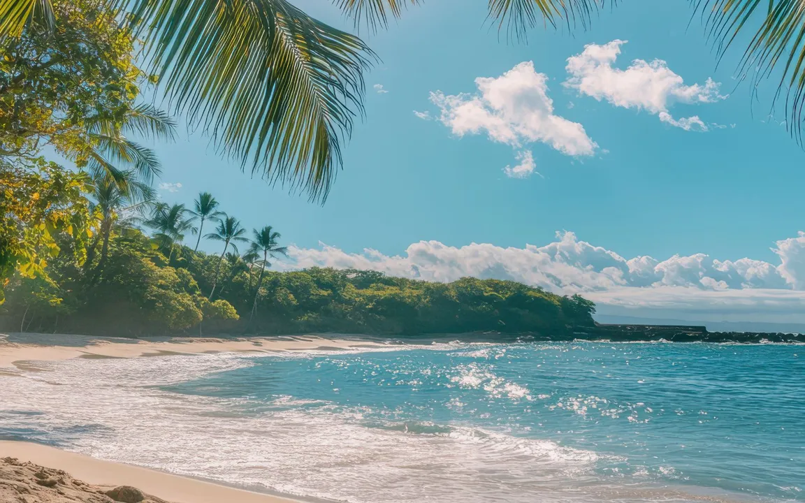 A praia ficou famosa entre os turistas