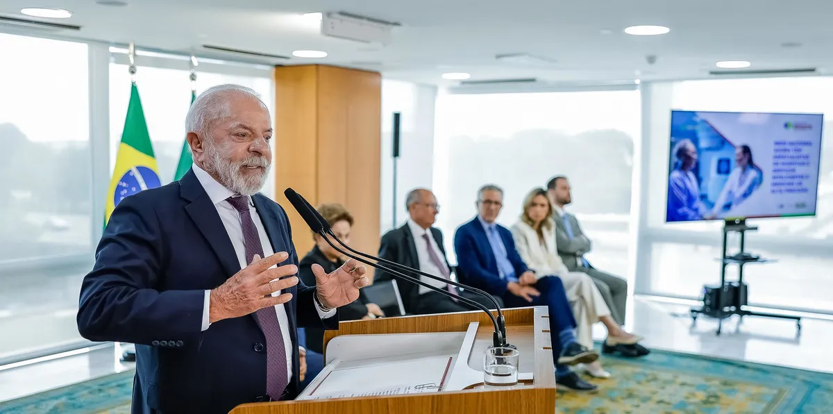 Presidente Lula (PT) durante discurso