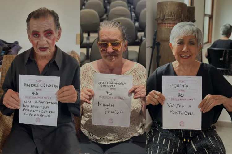 Imagem ilustrativa da imagem Retiro dos Artistas revela desejos de Natal dos moradores; veja lista emocionante