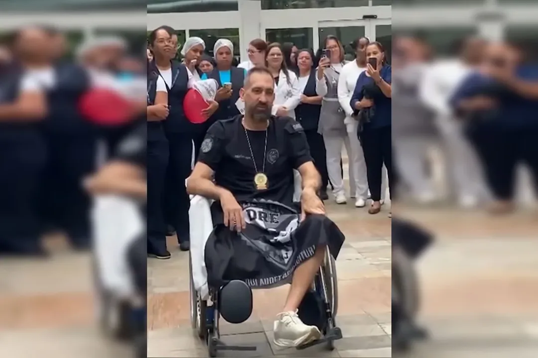 Delegado da Polícia Civil deixa hospital após 46 dias de internação