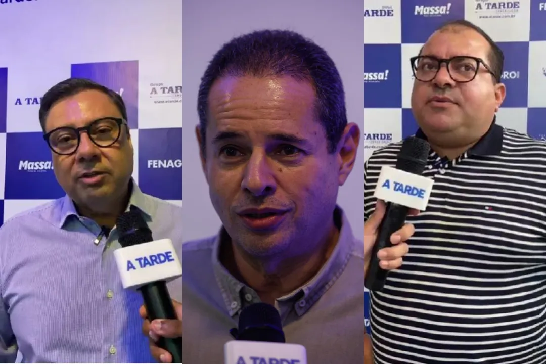 Deputados estaduais Emerson Penalva, Nelson Leal e Cafu Barreto