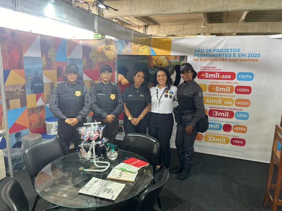 Estande da Seap na Fenagro mostra trabalho