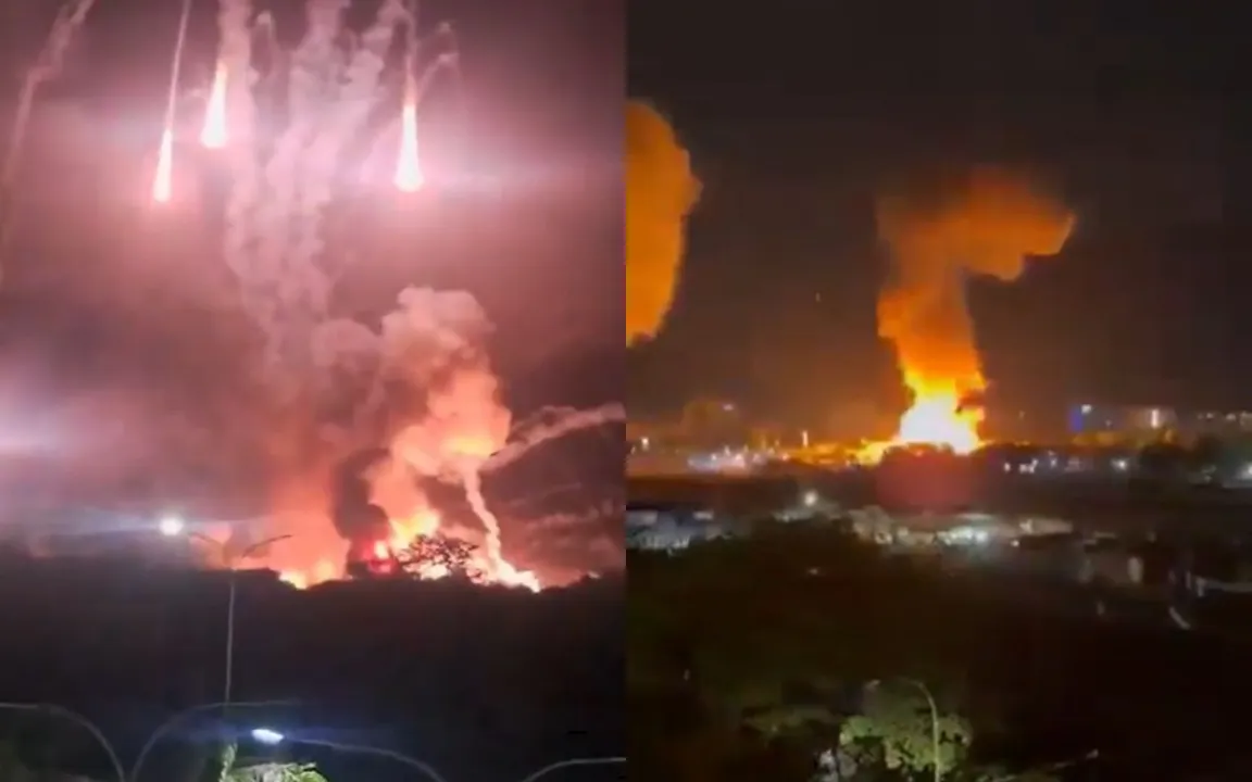 Cenas do ataque dos EUA à Venezuela