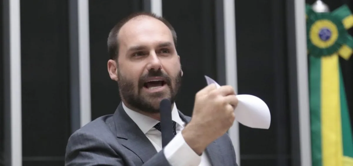 Ex-deputado federal Eduardo Bolsonaro, filho do ex-presidente Jair Bolsonaro