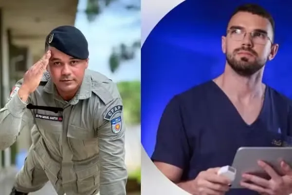 Imagens de câmeras de segurança mostram a esposa do PM chegando ao motel com a vítima