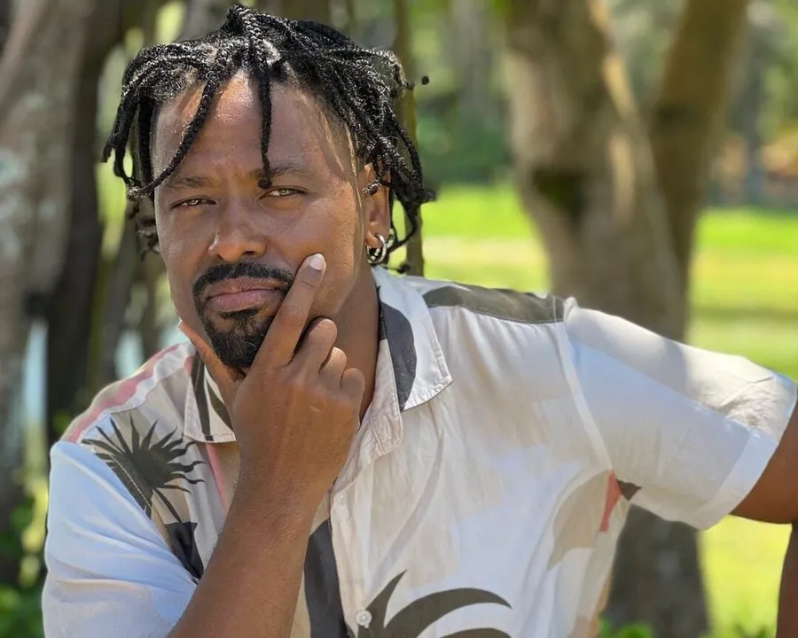 Leandro não escondeu a empolgação ao ver o povo em volta da estrutura