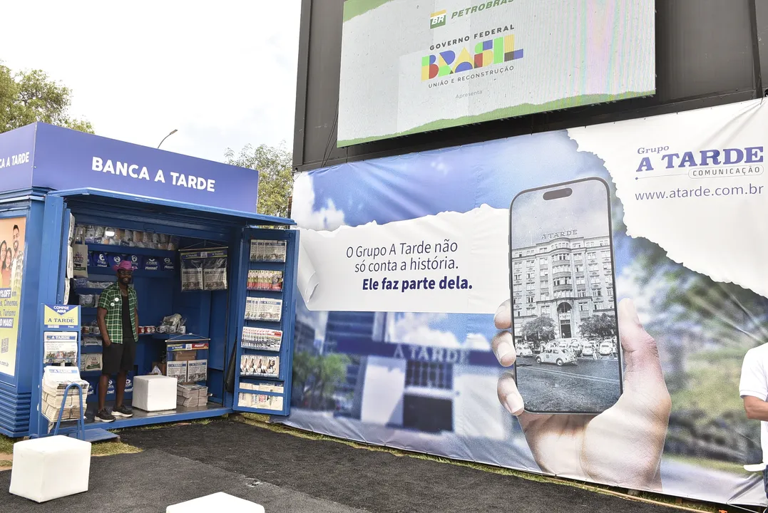 Um dos grandes destaques do estande é a dinâmica do Clube A TARDE