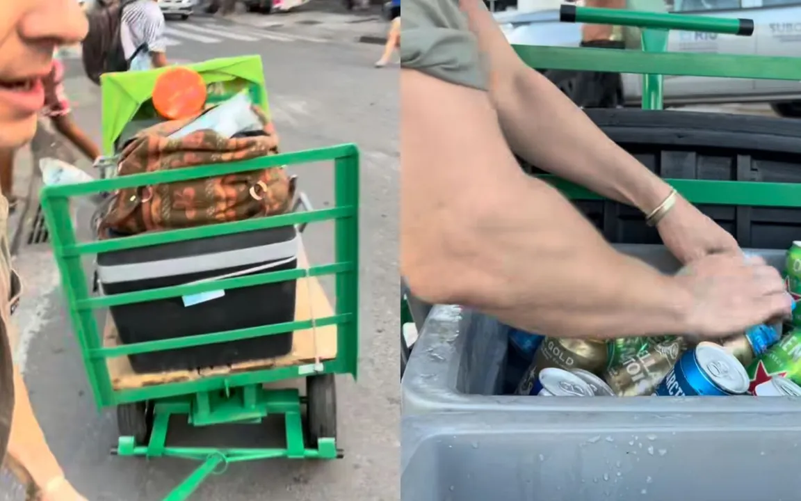 O ex-ator compartilhou registros de sua rotina como vendedor