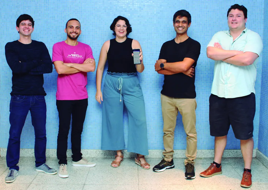 Equipe da startup Blu