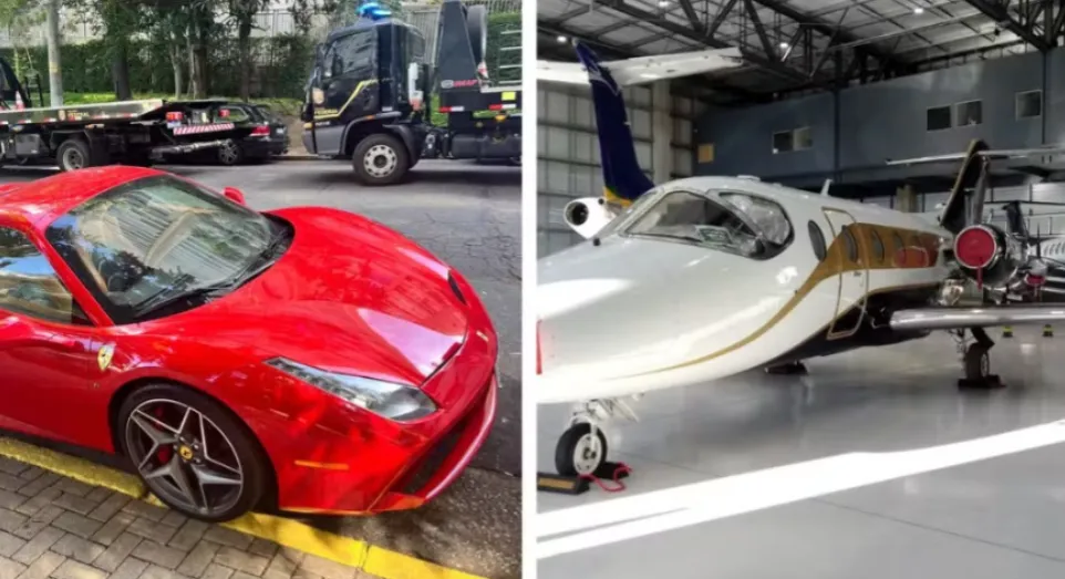 Imagem ilustrativa da imagem Ferrari e jatinho são apreendidos em operação que mira médico baiano