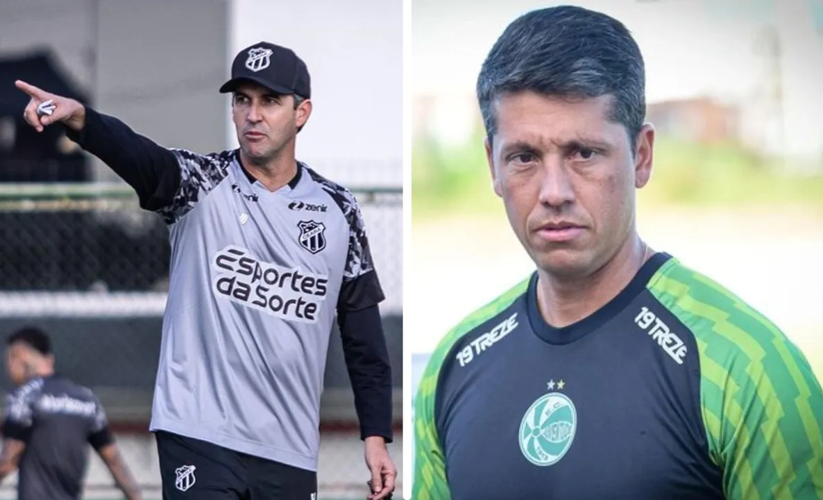 Léo Condé e Thiago Carpini, comandantes de Ceará e Juventude, respetivamente