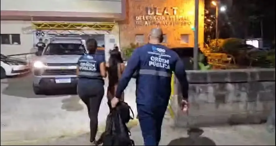 Agentes da Seop conduziram mulher grávida até a delegacia