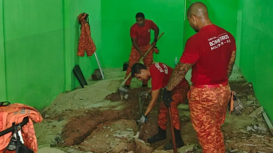 Corpo de Bombeiros participou do resgate do corpo da vítima