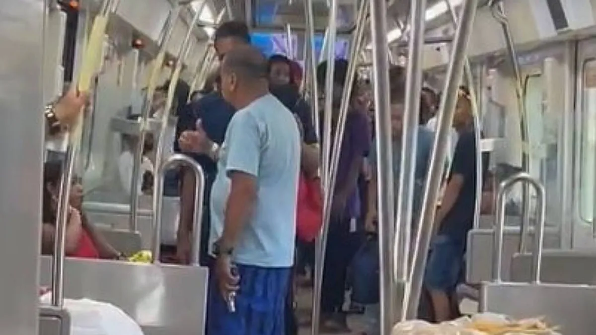 Briga aconteceu dentro de vagão do metrô