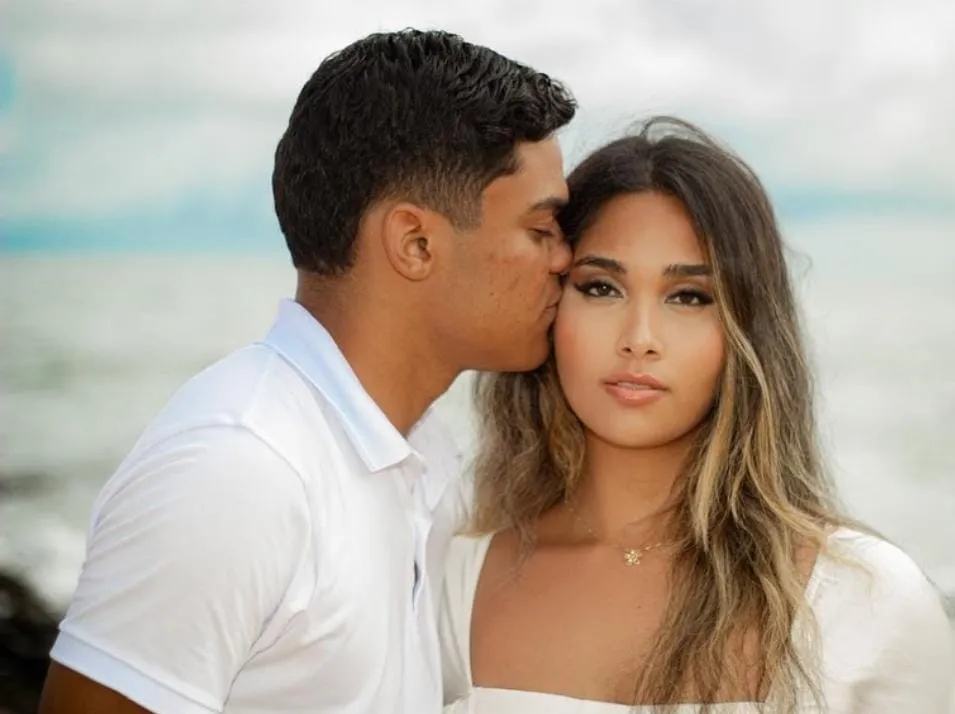 Vereador Sandro Filho (PP) ao lado da sua esposa Mariana Silva Vasques