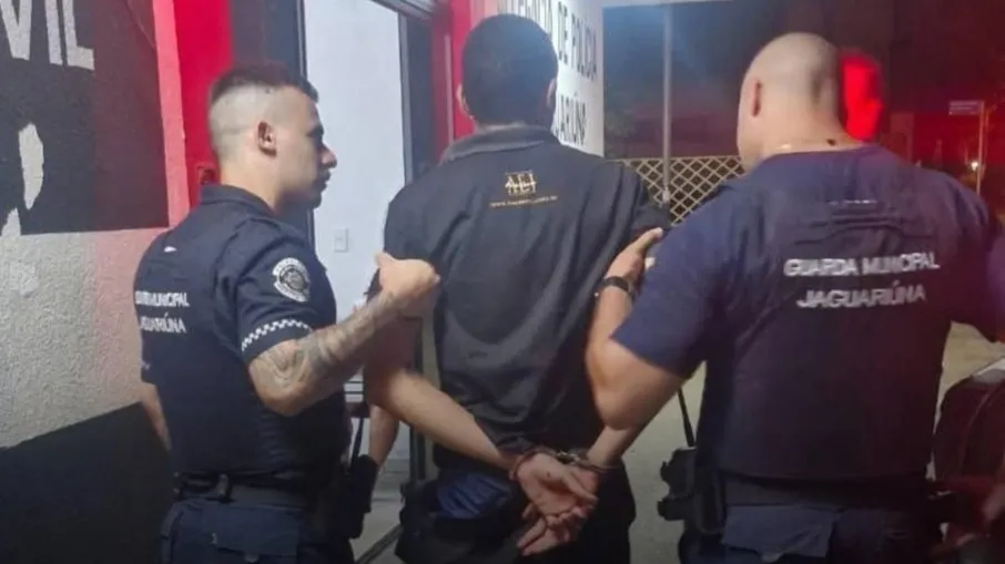 Suspeito foi preso após o crime