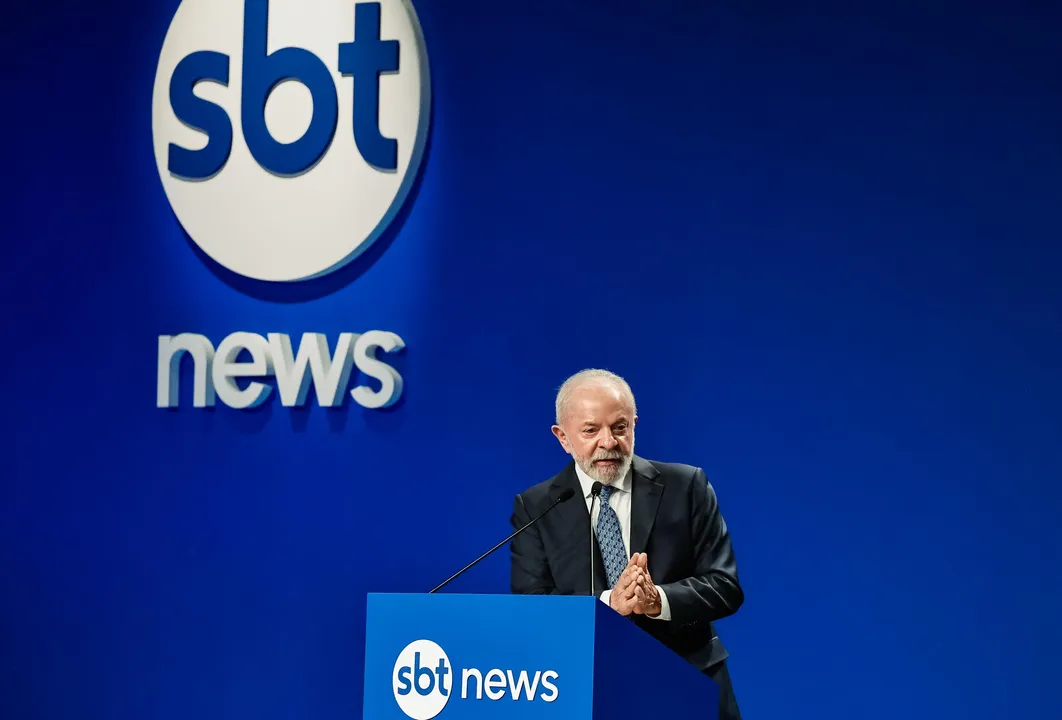 Lula marcou presença no evento de lançamento do SBT News