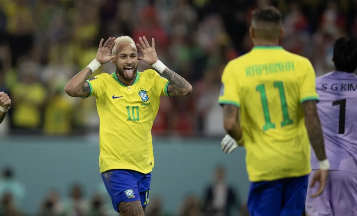 Neymar em campo pela Seleção Brasileira