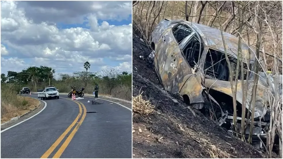 Pai, mãe e filha morreram no local.  Menino morreu em hospital