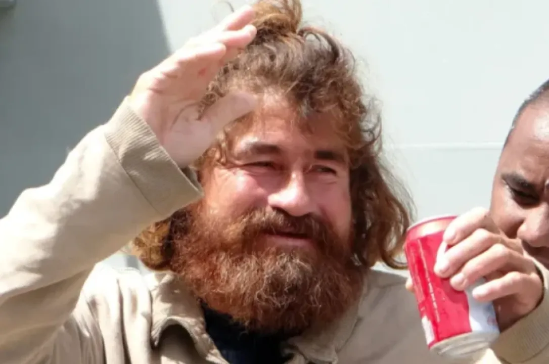 O pescador Jose Alvarenga, ao ser resgatado, em janeiro de 2014