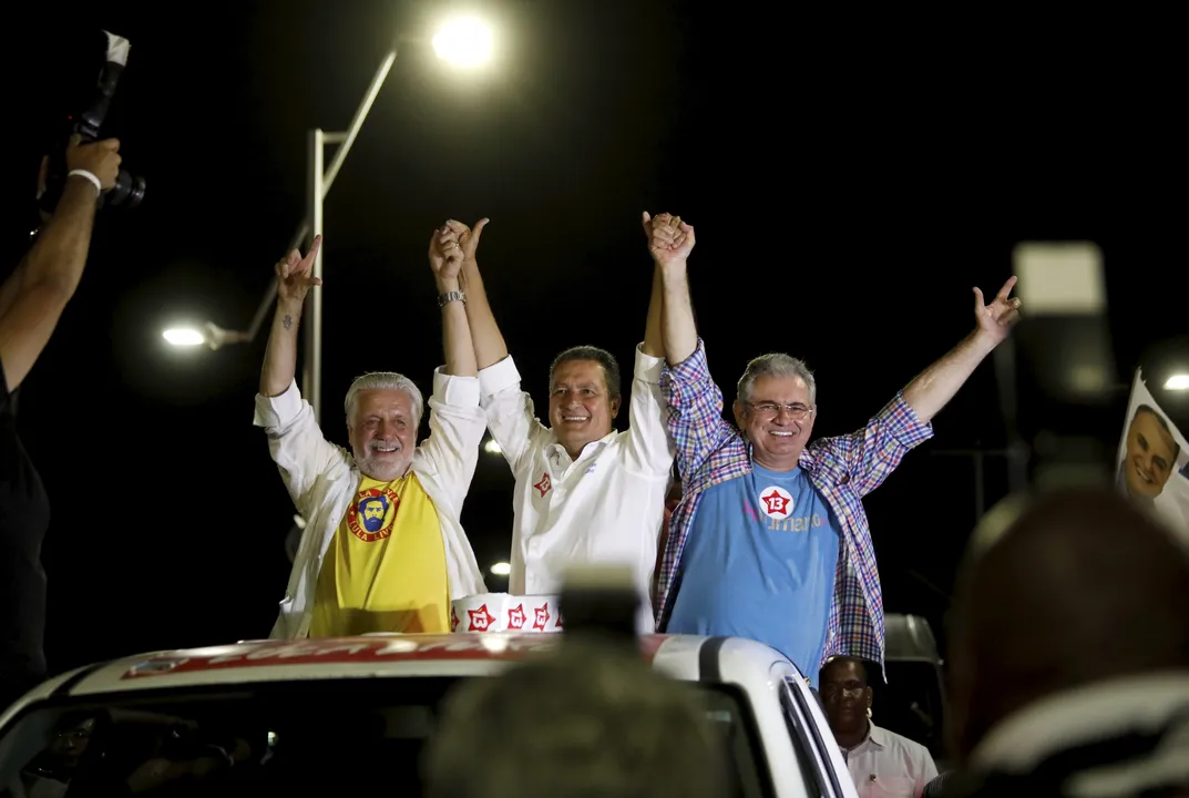 Jaques Wagner, Rui Costa e Angelo Coronel