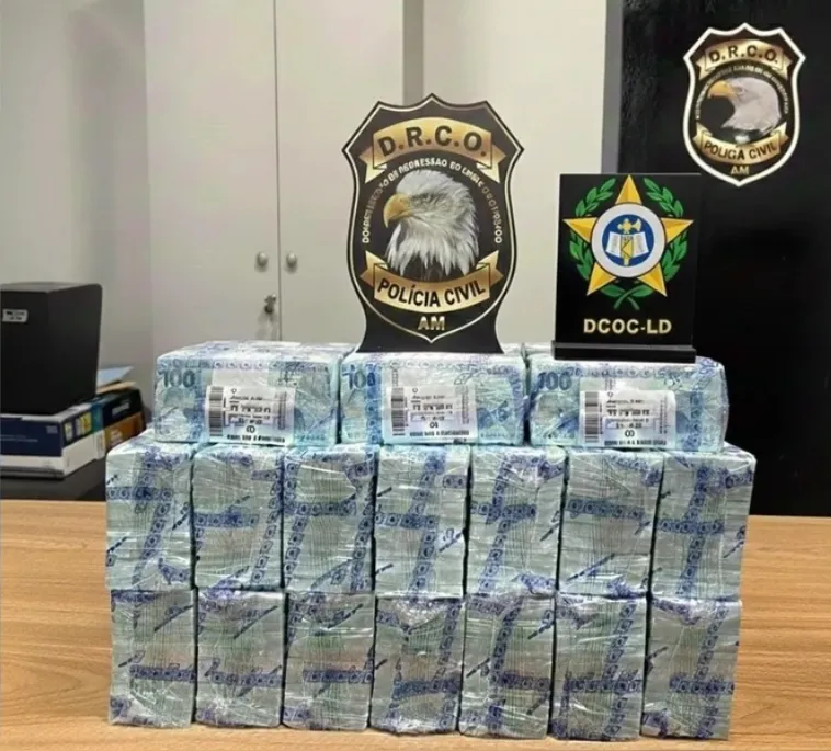 Imagem ilustrativa da imagem Polícia Civil apreende R$ 1,7 milhão do Comando Vermelho