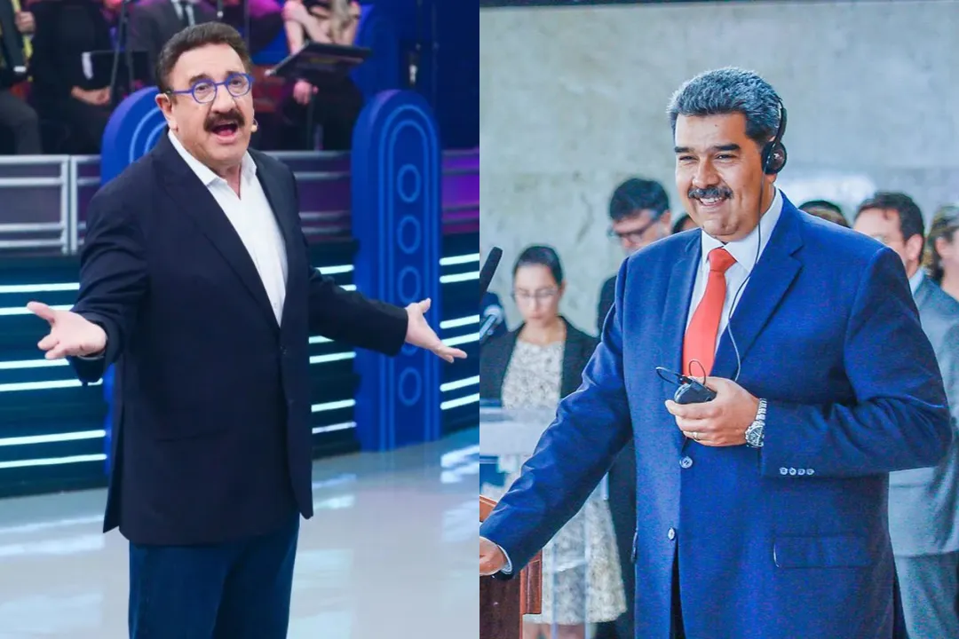 Apresentador Ratinho é confundido com Nicolas Maduro em montagem que viralizou