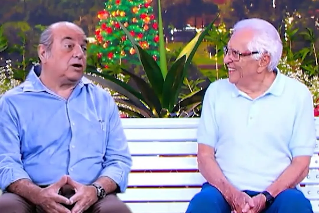 A tecnologia permitiu que pai e filho conversassem sobre o legado do humorístico