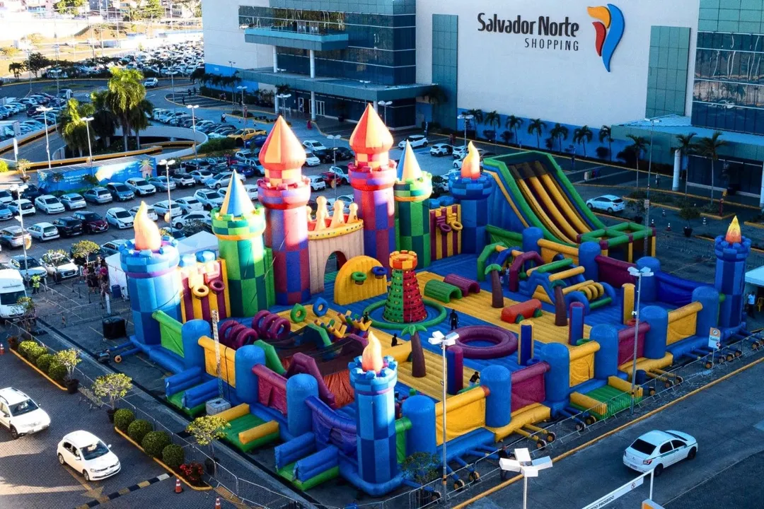 Um dos maiores parques infláveis da América Latina já está em Salvador