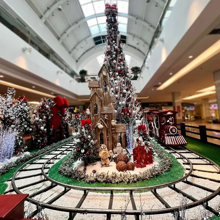 Decoração de Natal no Shopping da Bahia