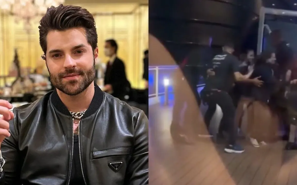 O DJ precisou parar a apresentação