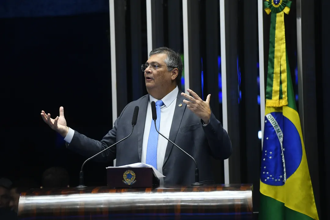 Ministro Flávio Dino durante julgamento no STF