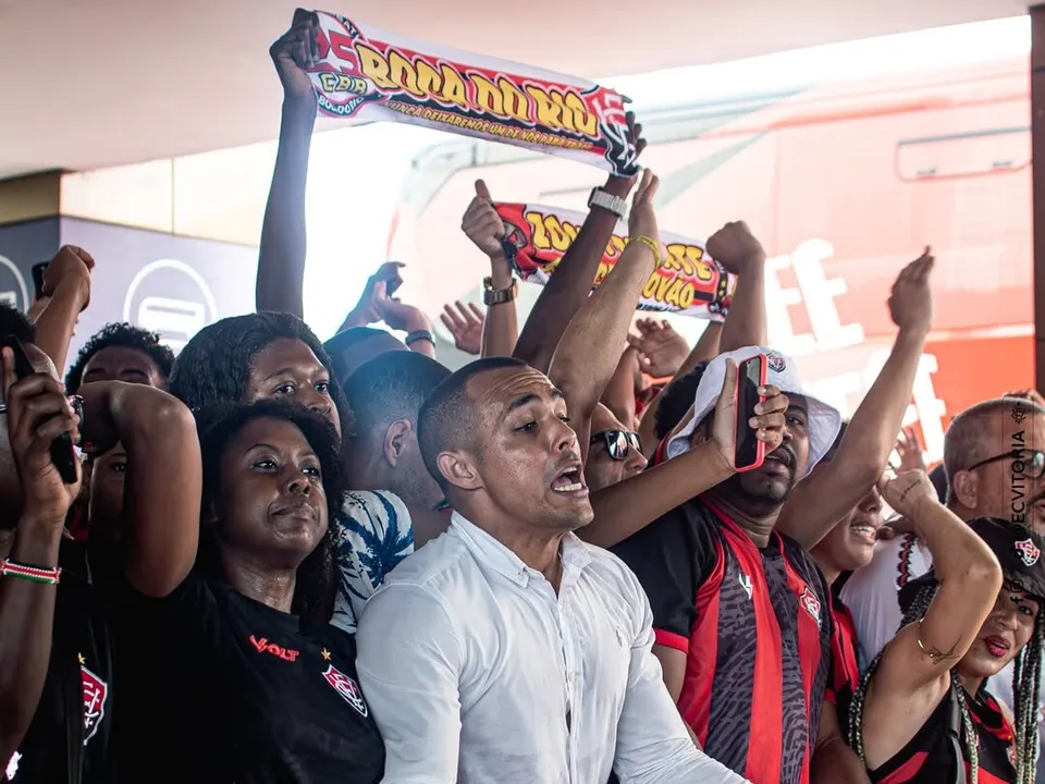 Torcida do Vitória presente no AeroNego