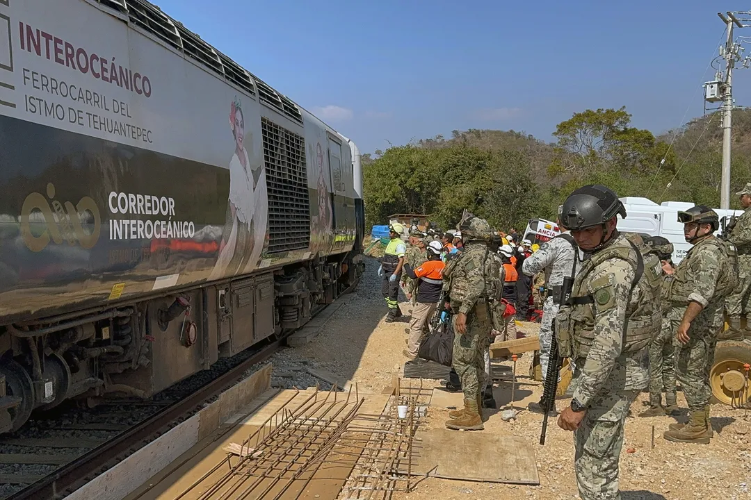 Acidente com trem no sul do México