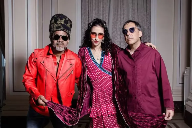 Tribalistas, grupo formado por Marisa Monte, Carlinhos Brown e Arnaldo Antunes.