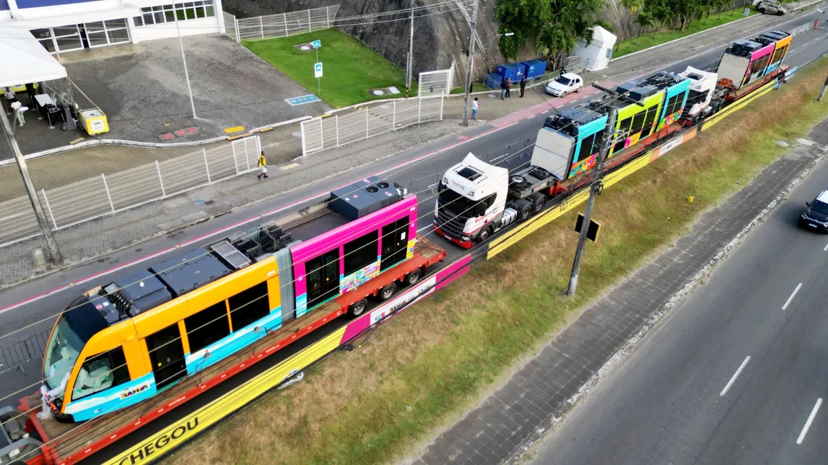 Primeiro trem foi entregiue nesta quarta-feira, 3