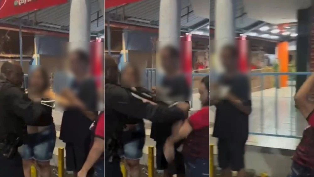 Imagem ilustrativa da imagem Vídeo: PM é flagrado agredindo idosa com coronhada de fuzil