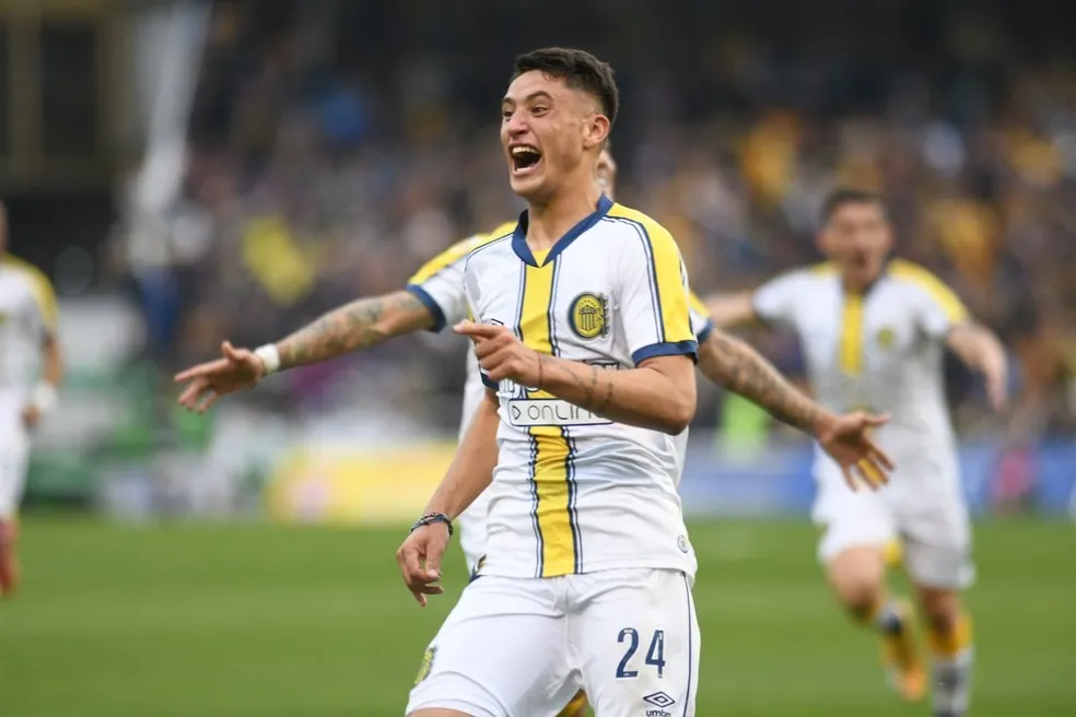 Alejo Veliz em ação pelo Rosario Central
