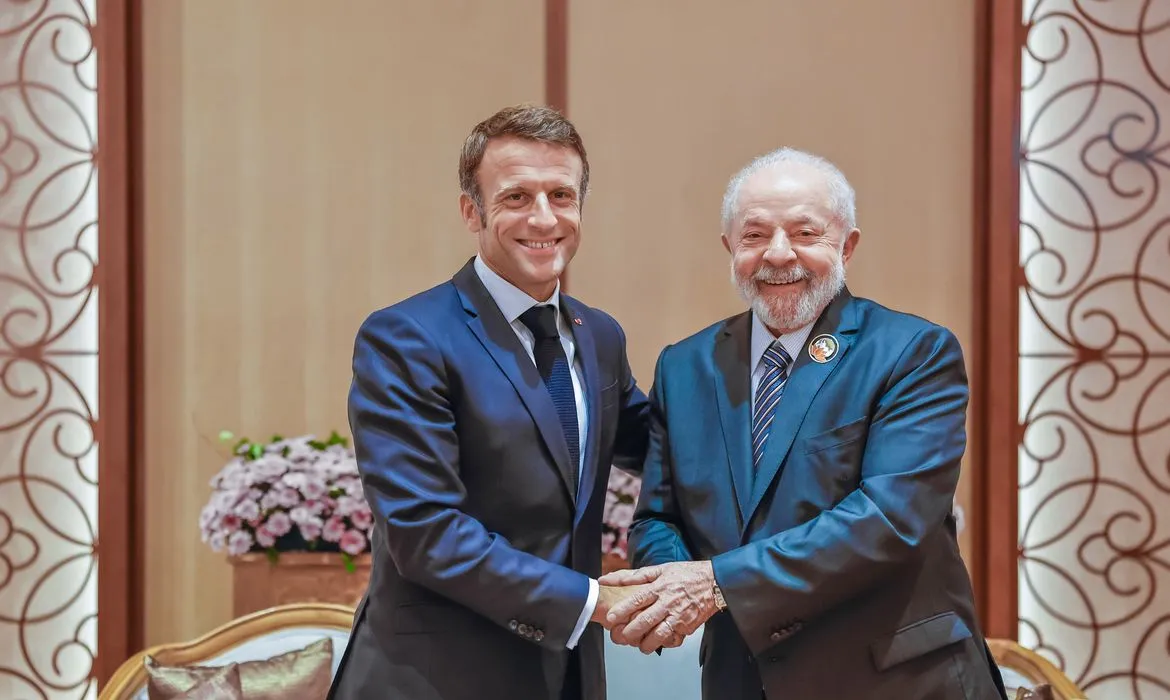 Presidente Lula (PT) e presidente da França, Emmanuel Macron