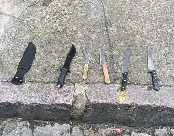 Todo material recolhido foi encaminhado à Central de Flagrantes