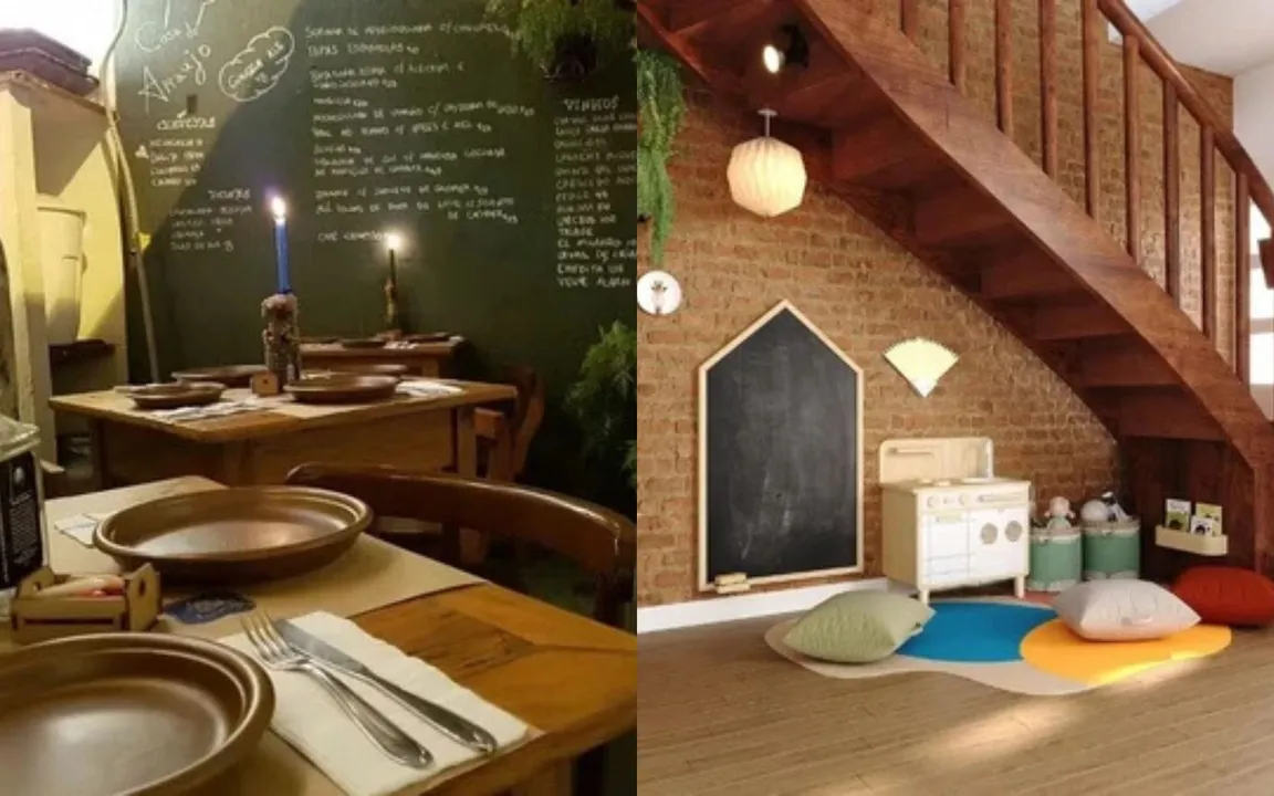 A artista comanda o local com o marido