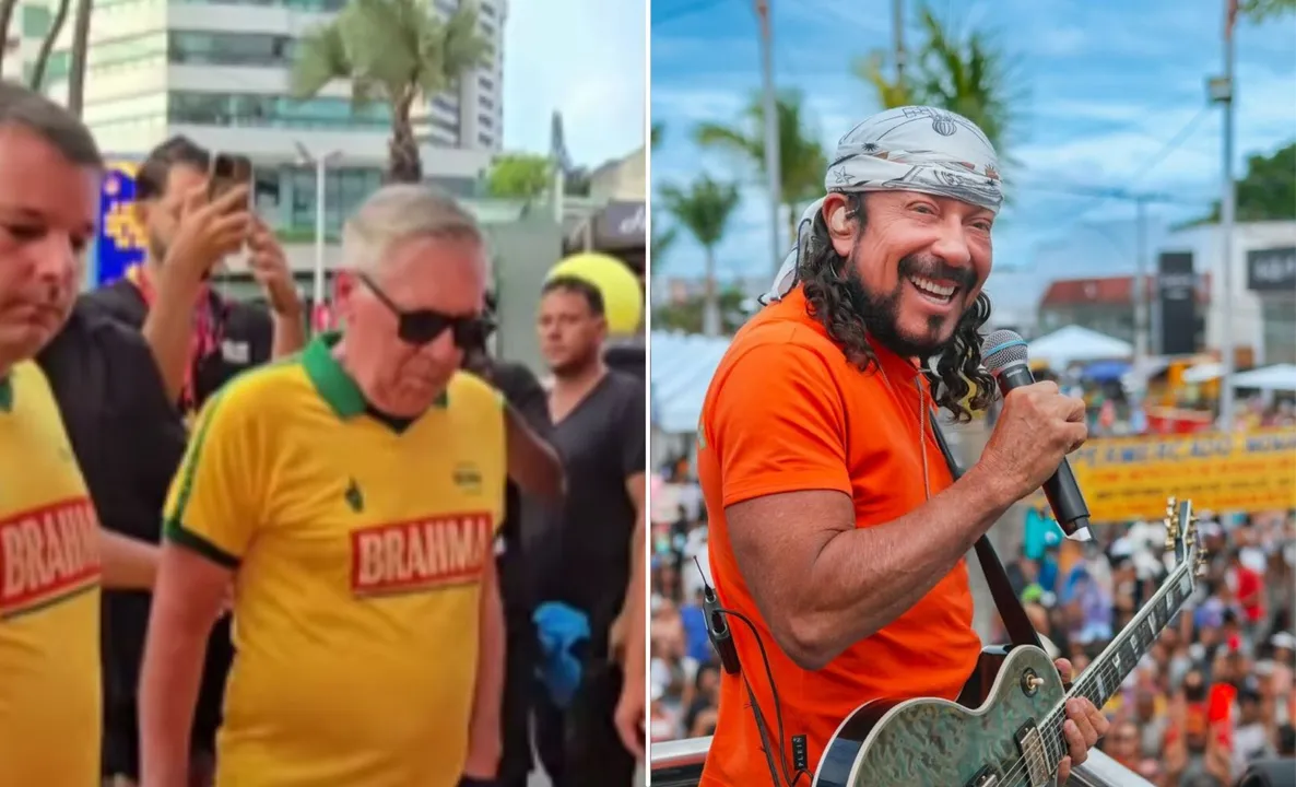 Carlo Ancelotti, técnico da Seleção Brasileira, e Bell Marques