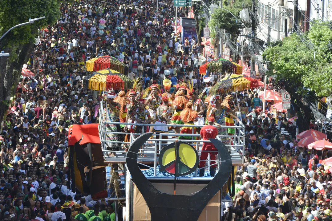 Olodum de passagem pelo Campo Grande