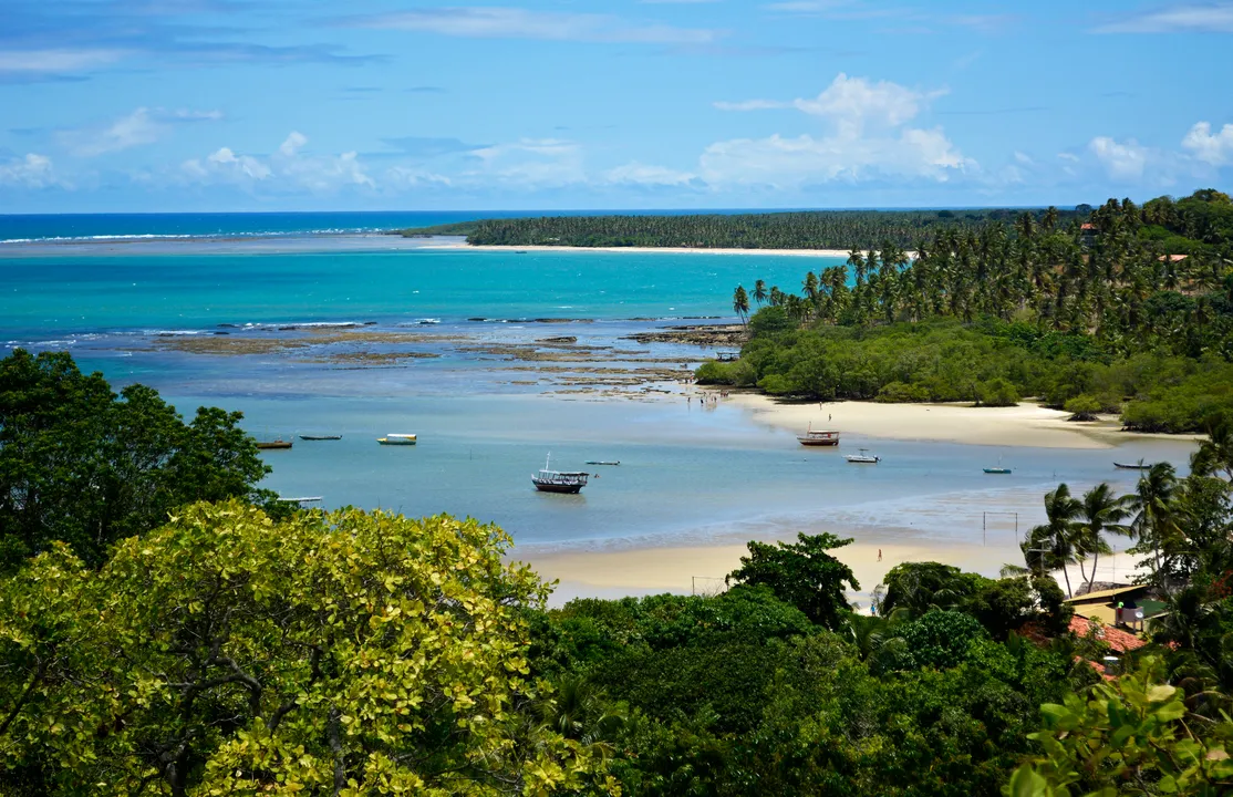 Praia de Moreré, em Boipeba, é um dos destinos turísticos mais procurados no baixo-sul da Bahia