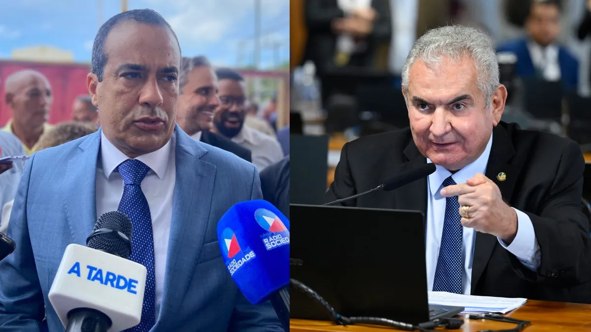 Prefeito de Salvador, Bruno Reis (União Brasil) e senador Angelo Coronel (PSD)