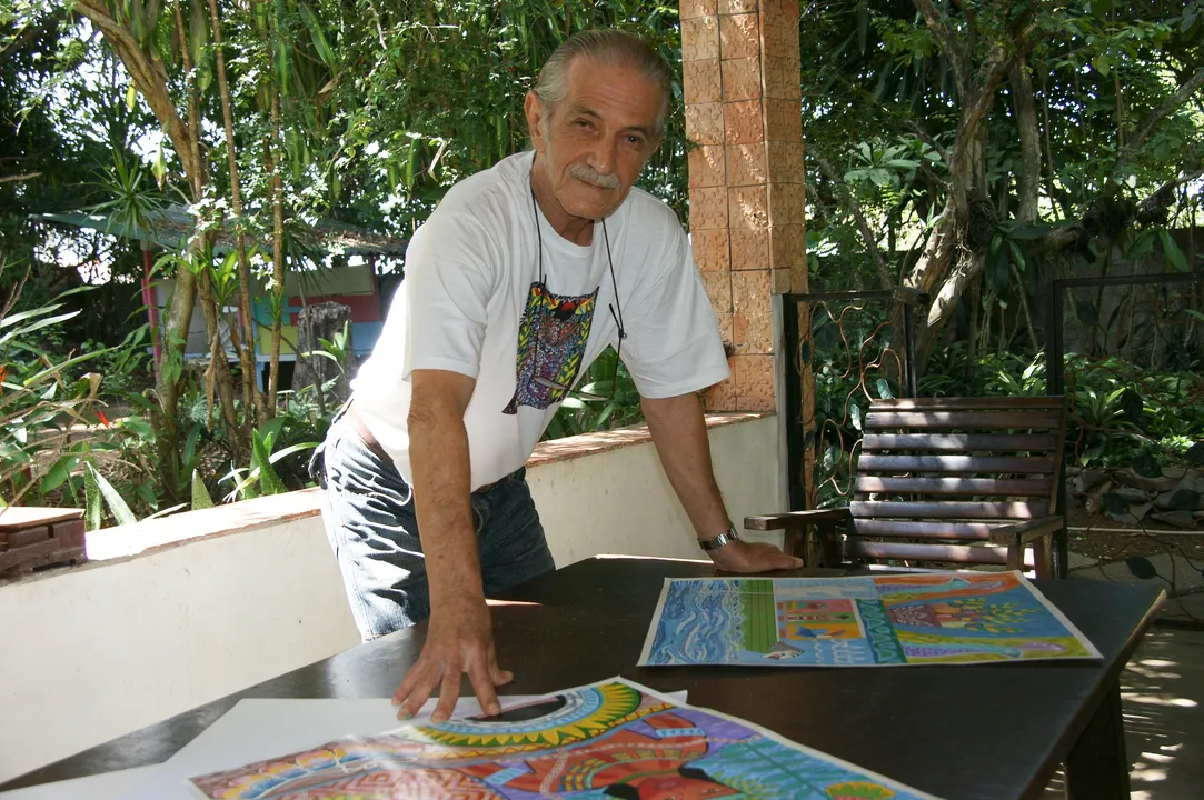 O artista plástico e cineasta brasileiro Chico Liberato