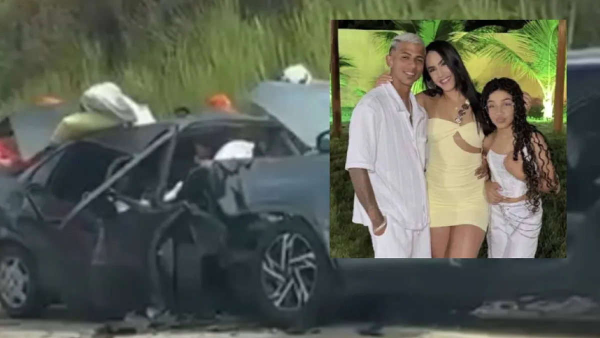 Imagem ilustrativa da imagem Casal de influenciadores e adolescente morrem em acidente na Bahia