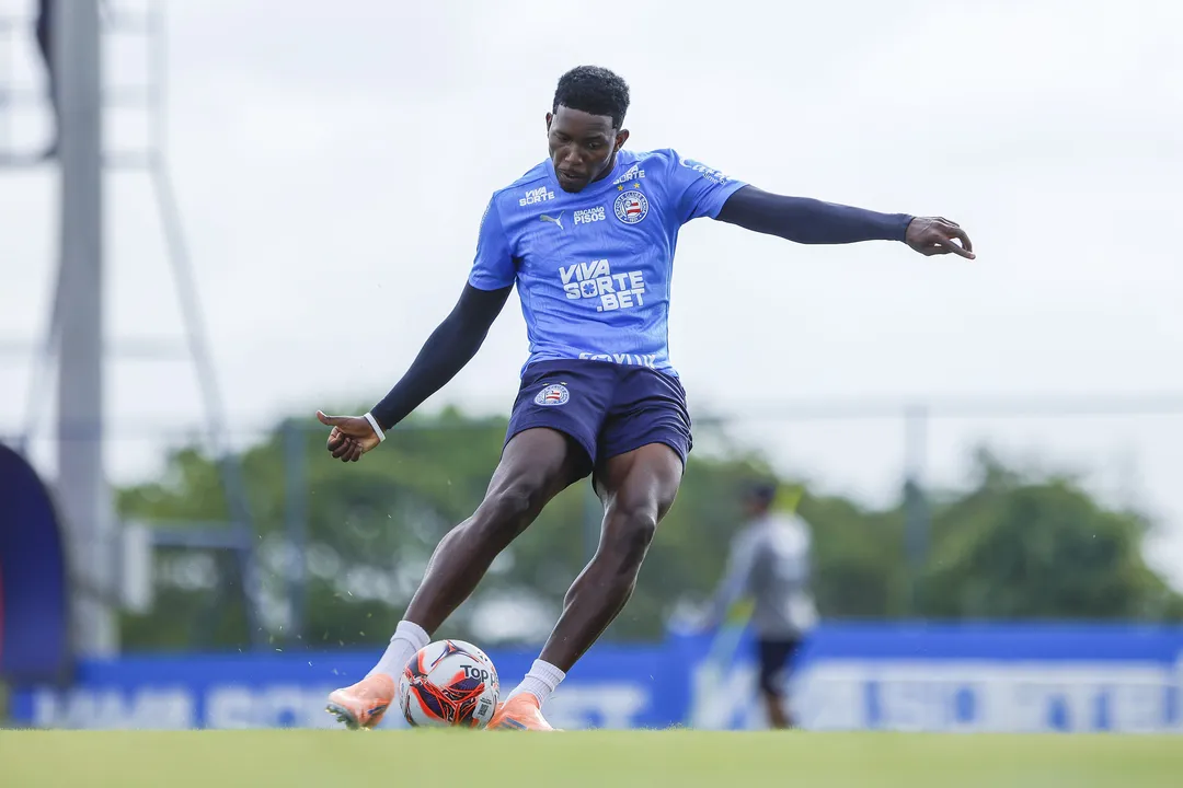 Ruan Pablo em treino do Bahia