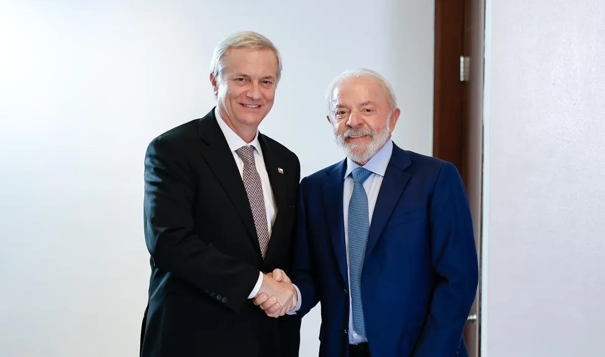 Presidente Lula e presidente Chile, José Antonio Kast