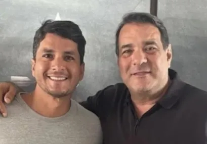 Duda Sanches e seu pai, Alan Sanches